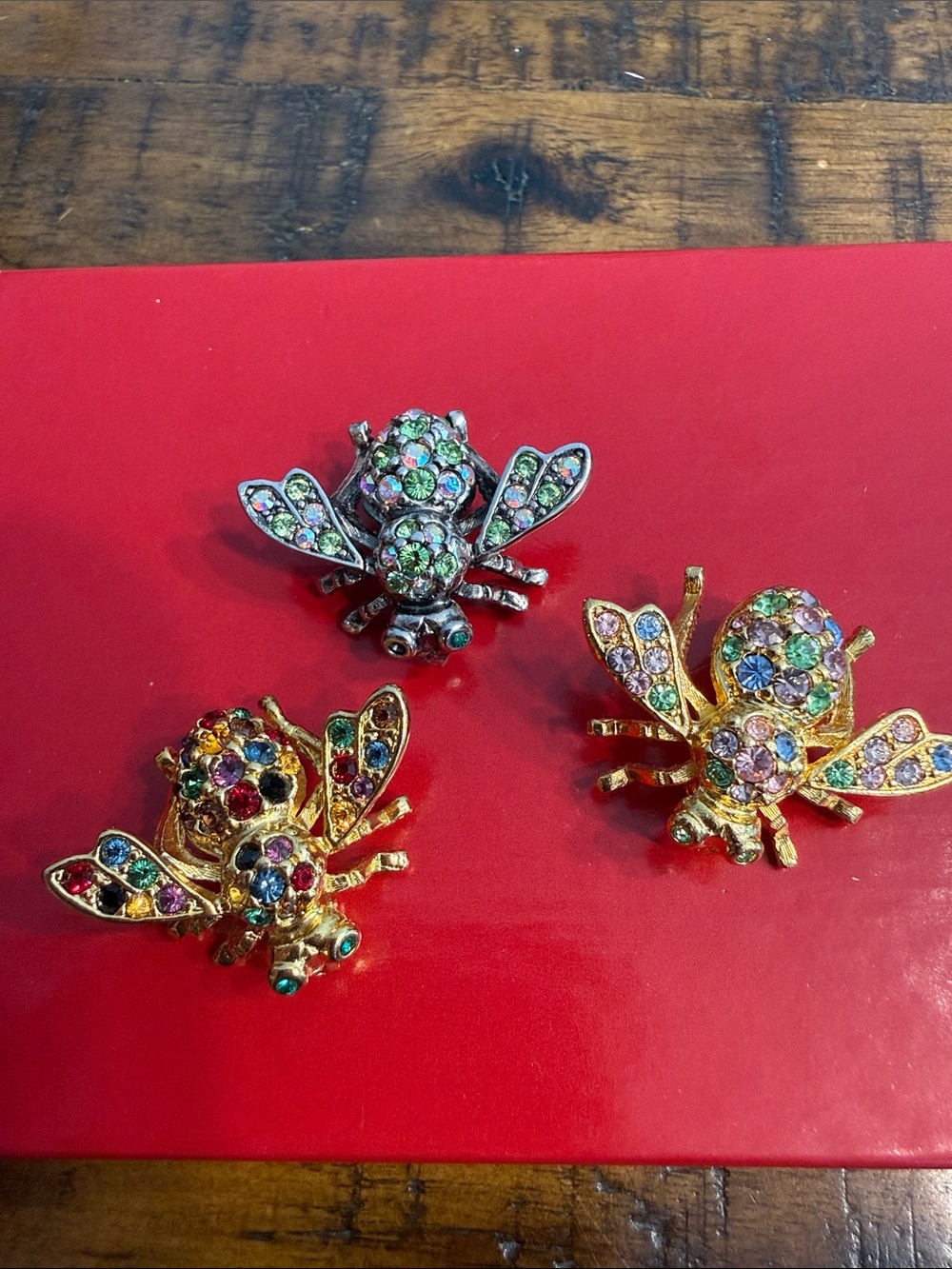 3 Joan Rivers bee brooch